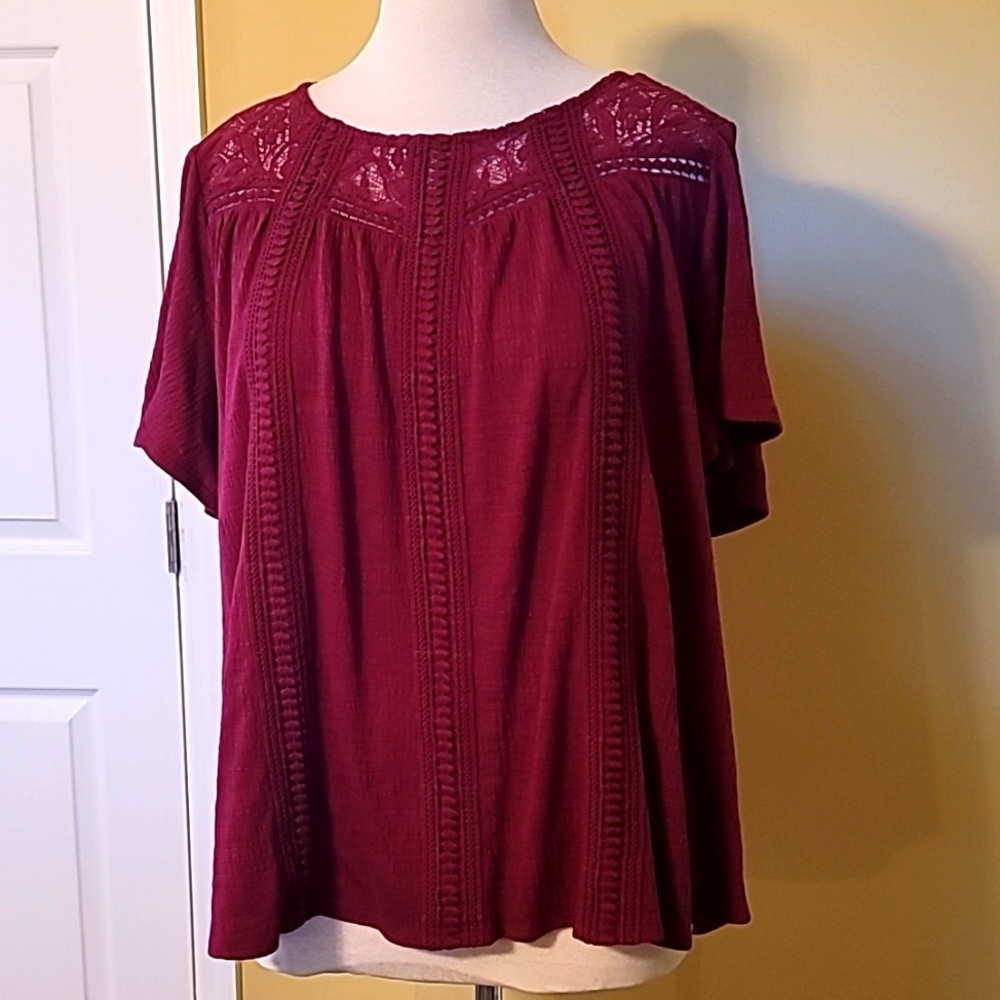 Crochet Red Top